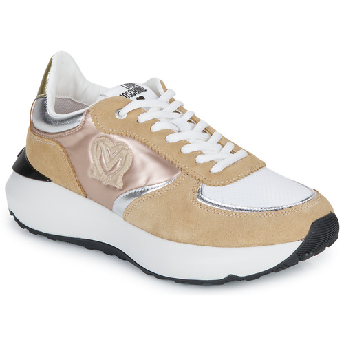 Chaussures Femme Baskets basses Love Moschino SPEED LOVE Camel