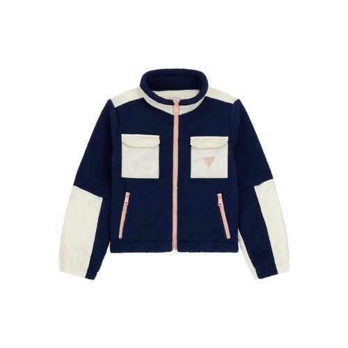 Vêtements Enfant Polaires Guess POLAR FLEECE LS PADDED JACKET Marine