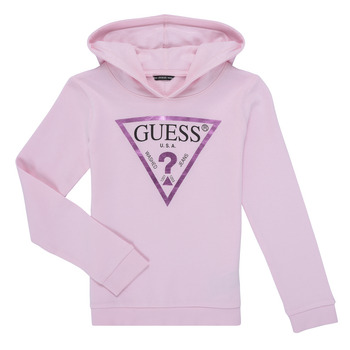 Vêtements Fille Sweats Guess HOODED LS FLEECE_CORE Rose