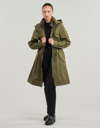 Vêtements Femme Parkas Guess NATASHA PARKA DETACHABLE Kaki