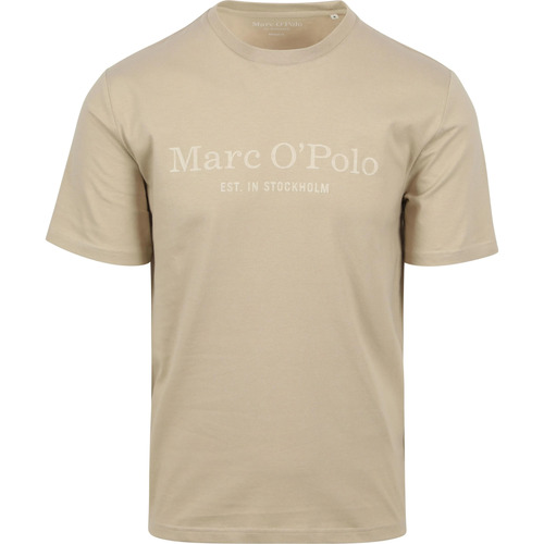 Vêtements Homme T-shirts & Polos Marc O'Polo T-Shirt Logo Beige Beige