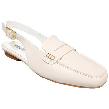 Chaussures Femme Mocassins Reqin's Mocassin carlita cuir Blanc