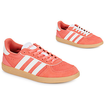 Chaussures Femme Baskets basses Adidas Sportswear BREAKNET SLEEK SUEDE Corail / Beige