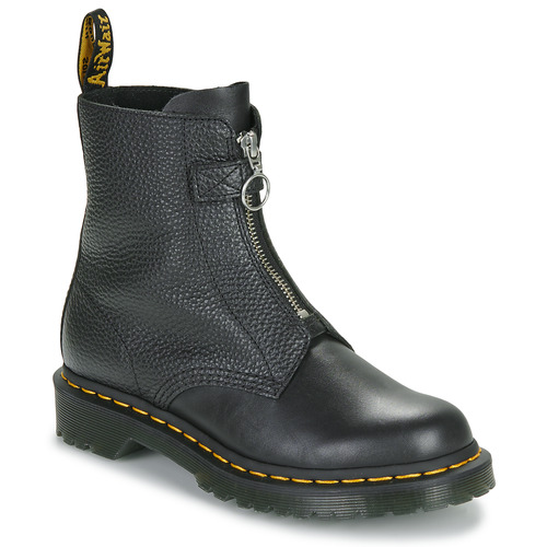 Chaussures Femme Boots Dr. Martens 1460 Pascal Frnt Zip Black Wanama & Black Milled Nappa Noir