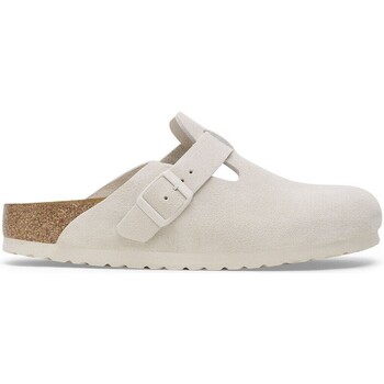 Chaussures Femme Sandales et Nu-pieds Birkenstock ZUECOS DE PIEL ANTE UNISEX  BOSTON 1024740 BLANCO Blanc