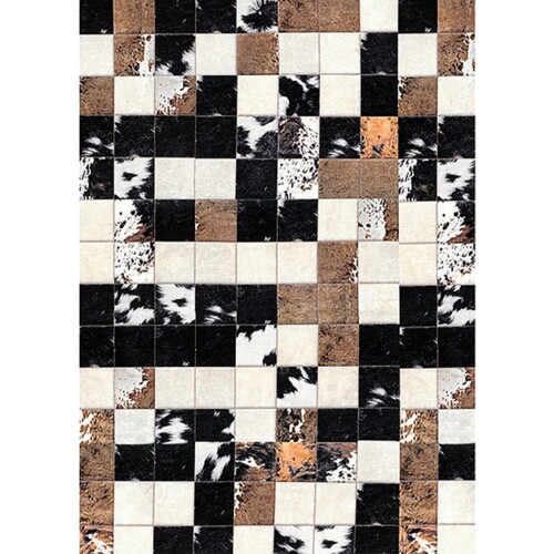 Maison & Déco Tapis Mani Textile Tapis D'intérieur Patchwork CUBE Marron