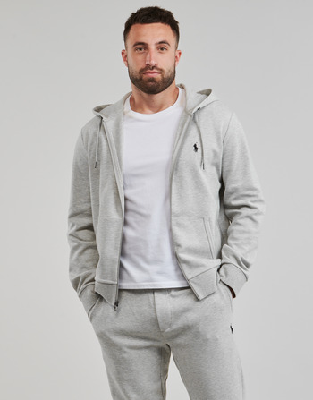 Vêtements Homme Sweats Polo Ralph Lauren SWEATSHIRT ZIPPE EN DOUBLE KNIT TECH Gris / Lt Sport Heather