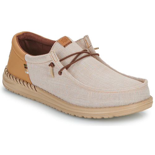 Chaussures Homme Slip ons HEYDUDE Wally Funk Nylon Craft Beige / Marron