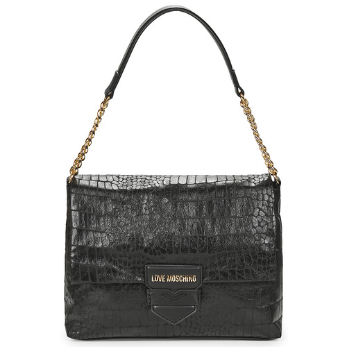 Sacs Femme Sacs porté épaule Love Moschino SUPER SOFT CROCO JC4284PP0 Noir