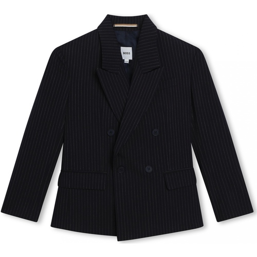 Vêtements Garçon Vestes / Blazers BOSS J50734 Bleu