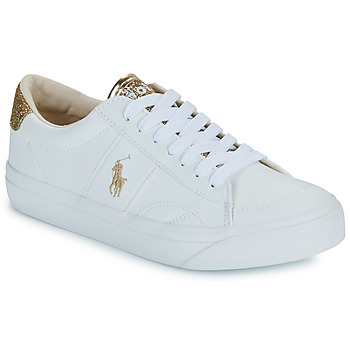 Chaussures Fille Baskets basses Polo Ralph Lauren RYLEY Blanc / Doré