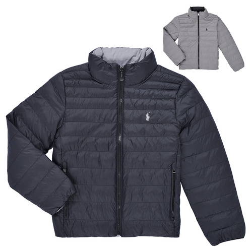 Vêtements Enfant Doudounes Polo Ralph Lauren REVERSIBLE TERRA JK-OUTERWEAR-BOMBER Noir Reversible Gris