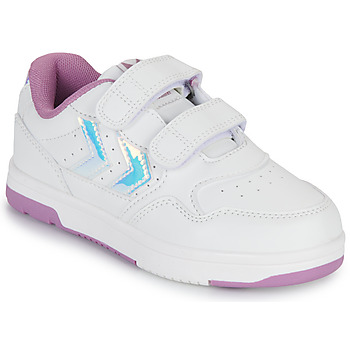 Chaussures Fille Baskets basses hummel CAMDEN JR Blanc / Violet