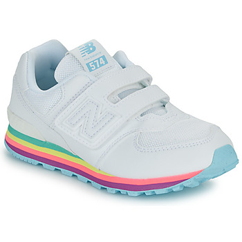 Chaussures Fille Baskets basses New Balance 574 Blanc