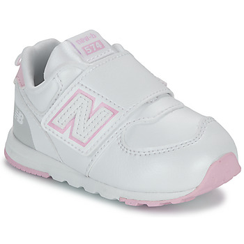 Chaussures Fille Baskets basses New Balance 574 Blanc / Rose