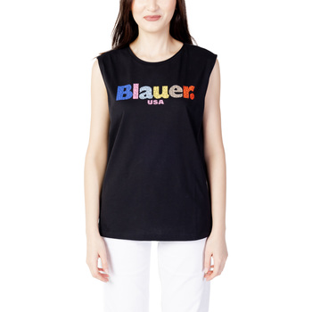 Vêtements Femme T-shirts manches courtes Blauer LOGO FRAMMENTATO 23SBLDH03283 Noir