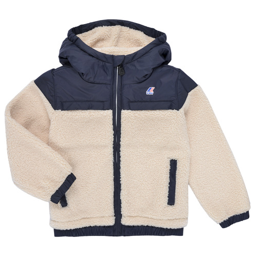 Vêtements Enfant Blousons K-Way P. JILDAZ ORSETTO Beige / Marine