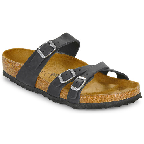 Chaussures Femme Mules Birkenstock Franca LEOI Black Noir