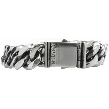 Montres & Bijoux Homme Bracelets Orusbijoux Gourmette Bracelet Argent Grand Modèle Argenté