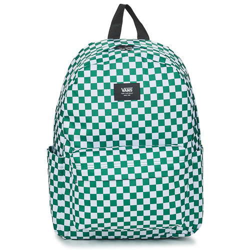 Sacs Sacs à dos Vans OLD SKOOL GROM CHECK BACKPACK Blanc / Vert