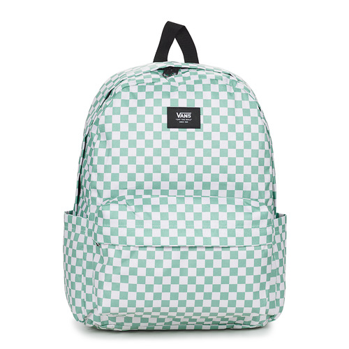 Sacs Sacs à dos Vans OLD SKOOL CHECK BACKPACK Blanc / Bleu