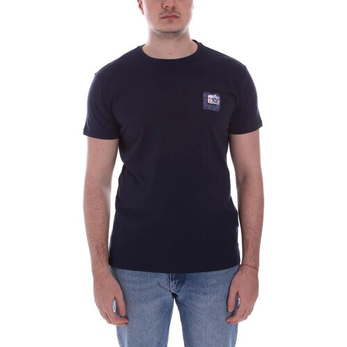 Vêtements Homme Polos manches longues Yes Zee T704-S102 Bleu