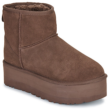 Chaussures Femme Boots UGG CLASSIC MINI PLATFORM Marron