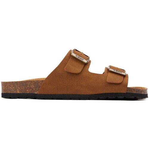 Chaussures Femme Claquettes V.gan Vegan Mango Comfort Footbed Des Sandales Marron