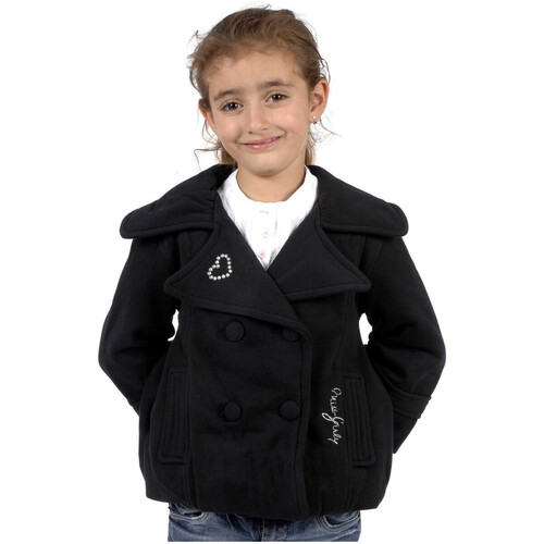 Vêtements Fille Gilets / Cardigans Miss Girly Gilet fille FURAMIE Noir