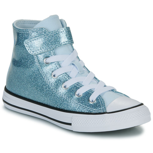 Chaussures Fille Baskets montantes Converse CHUCK TAYLOR ALL STAR COATED GLITTER EASY-ON Bleu