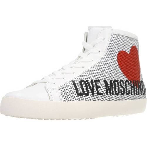 Chaussures Femme Baskets mode Love Moschino SNEAKERD.CASSE25 Blanc