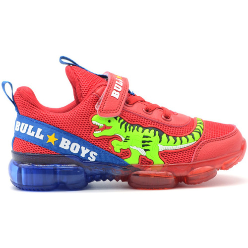 Chaussures Garçon Baskets mode Bull Boys T-Rex sneaker luci Rouge