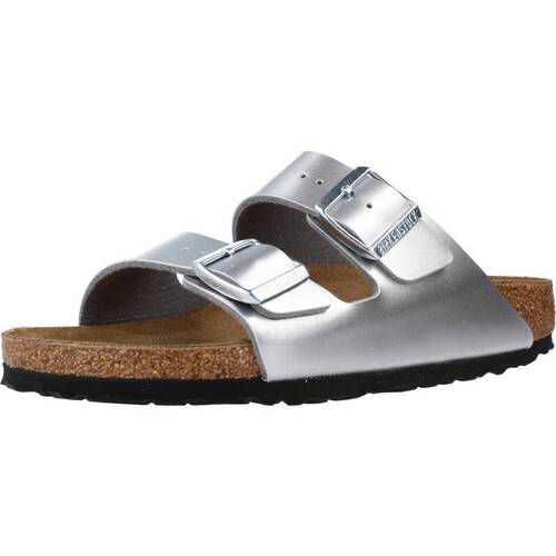 Chaussures Garçon Sandales et Nu-pieds Birkenstock ARIZONA KIDS BF Argenté