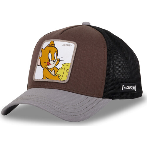 Accessoires textile Casquettes Capslab Casquette trucker avec filet Tom et Jerry Gris