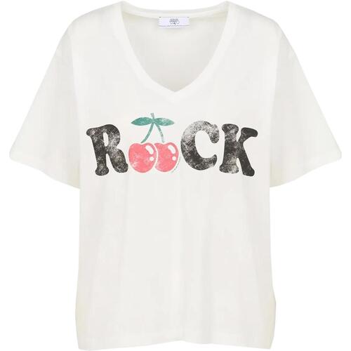 Vêtements Femme T-shirts manches courtes Le Temps des Cerises Auldi white tsh f mc Blanc