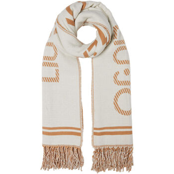 Accessoires textile Femme Echarpes / Etoles / Foulards Liu Jo Étole jacquard avec logo monogramme Blanc