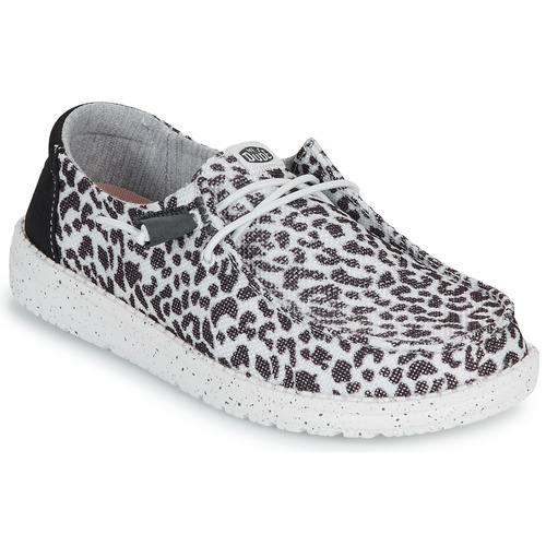 Chaussures Femme Slip ons HEYDUDE Wendy Leopard Noir / Gris