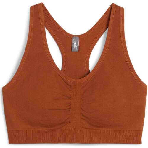 Vêtements Femme Brassières de sport Puma 4keeps Shapeluxe Seamless Bra Teak Marron