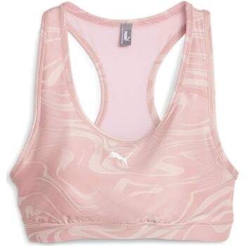 Vêtements Femme Brassières de sport Puma Mid Impact 4keeps Graphic Bra Pm Future Rose