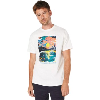 Vêtements Homme T-shirts manches longues Maine Adventure Is Calling Blanc