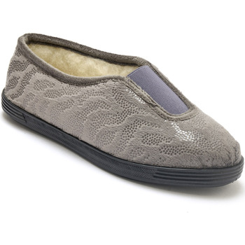 Chaussures Femme Chaussons Pediconfort Ballerines fourrées laine Gris