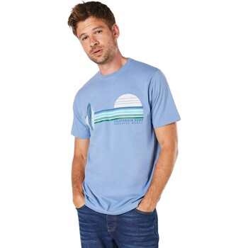 Vêtements Homme T-shirts manches longues Maine California Surf Bleu