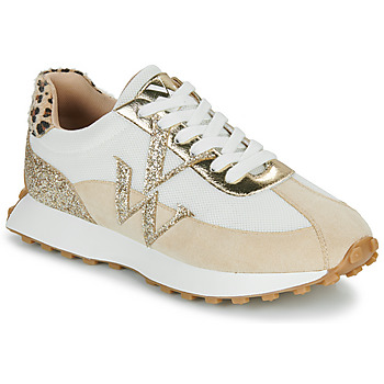 Chaussures Femme Baskets basses Vanessa Wu FAUSTINE Blanc / Beige / Doré