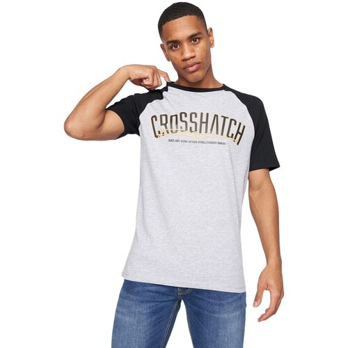 Vêtements Homme T-shirts manches longues Crosshatch Plotmar Noir