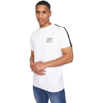 Vêtements Homme T-shirts manches longues Crosshatch Tugford Blanc