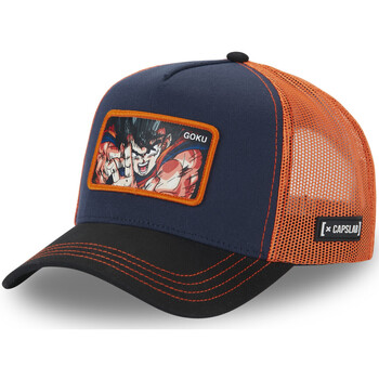 Accessoires textile Casquettes Capslab Casquette homme trucker en canvas de coton Dragon Ball Z Goku Multicolore