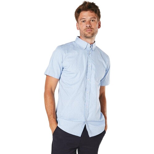 Vêtements Homme Chemises manches courtes Maine DH7518 Bleu