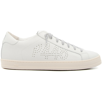 Chaussures Homme Baskets mode P448 JOHN WHI-WHITE Blanc