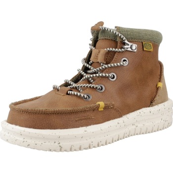 Chaussures Garçon Bottes HEYDUDE BRADLEY YOUTH Marron