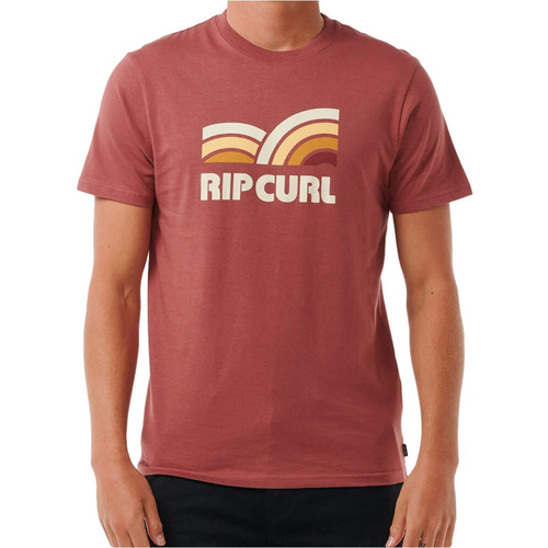 Vêtements Homme Polos manches courtes Rip Curl SURF REVIVAL CAPTURE TEE Bordeaux